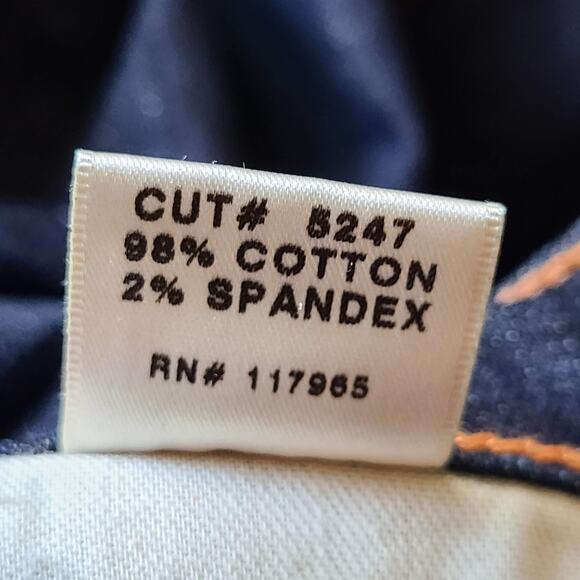 J BRAND The Cigarette Leg Ink Dark Wash Stretch Denim Jeans‎ Women's 27 TALL - Picture 13 of 14